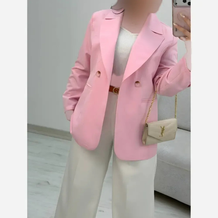 کت زنانه مدل اِلیس جنس پری خنک و سبک لایی کوبی شده در رنگبندی متنوع