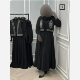 ست پیراهن و جلیقه زنانه مدل پریزاد جنس بوگاتی و مازراتی سایز فری 38 تا 46