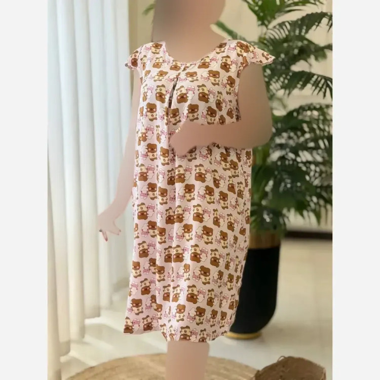 سارافون آستین فرشته نخی تایلندی فری سایز مناسب سایز 38 تا 48