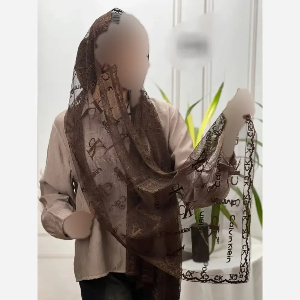 شال تور دانتل مجلسی ابعاد 180 در 70 سانتیمتر