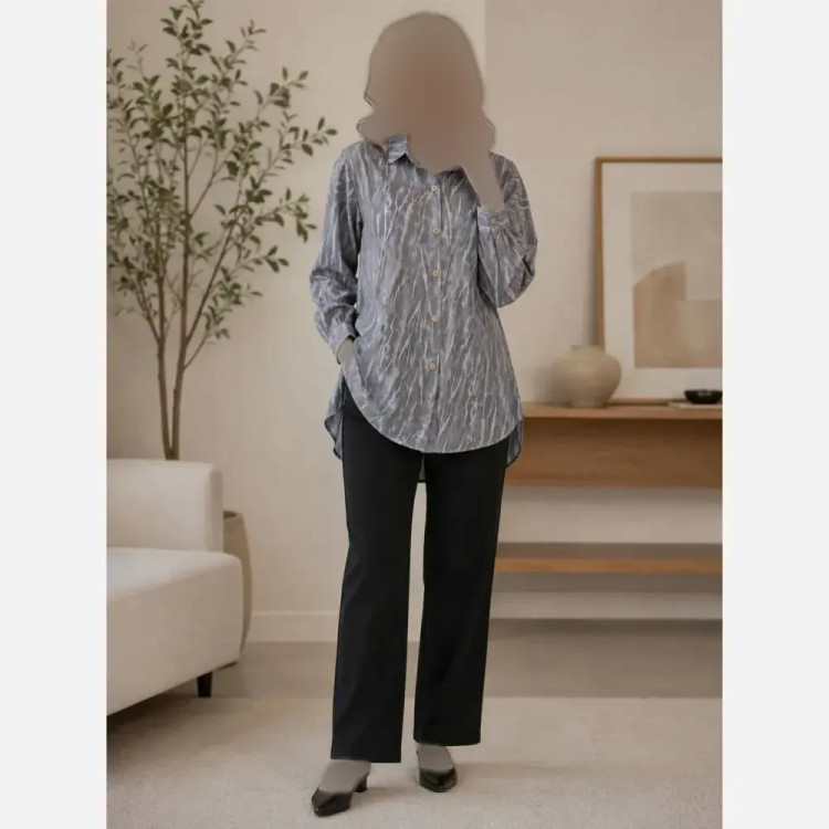 ست شومیز و شلوار زنانه جنس لاریس درجه یک سایز 38 تا 48