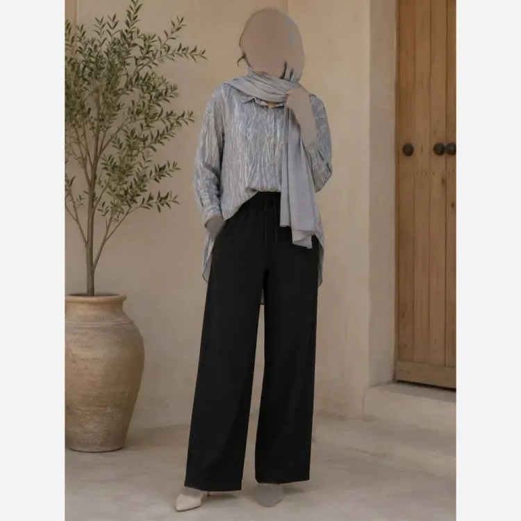 ست شومیز و شلوار زنانه جنس لاریس درجه یک سایز 38 تا 48