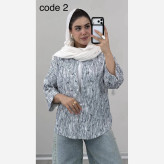 شومیز زنانه مدل میونا جنس ینزی نگین دار فری سایز 36 تا 46