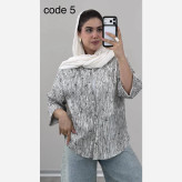شومیز زنانه مدل میونا جنس ینزی نگین دار فری سایز 36 تا 46