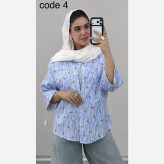 شومیز زنانه مدل میونا جنس ینزی نگین دار فری سایز 36 تا 46
