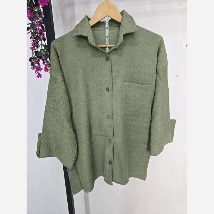 شومیز گیسو جنس مراکشی کبریتی فری سایز 36 تا 46