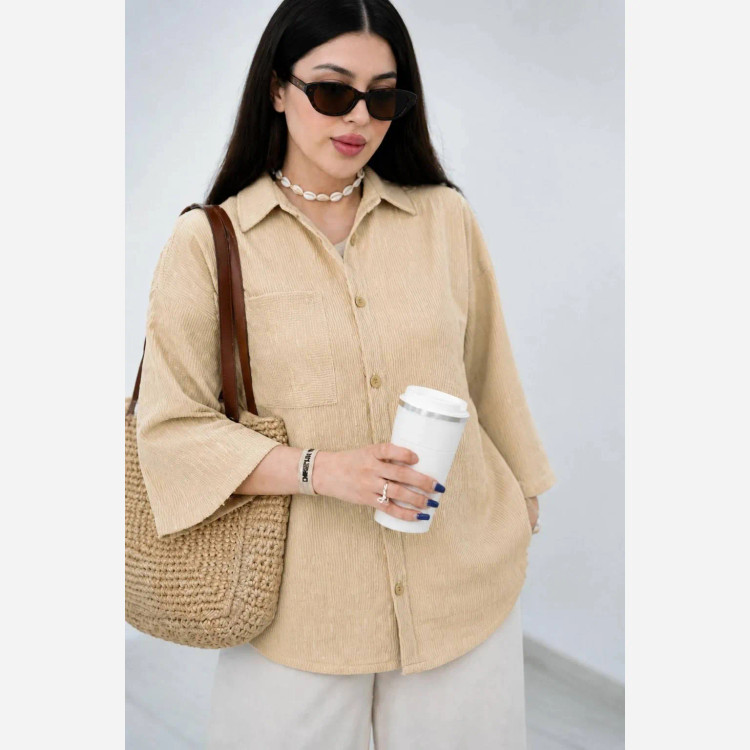 شومیز گیسو جنس مراکشی کبریتی فری سایز 36 تا 46