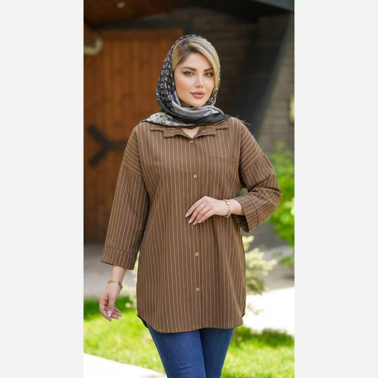 شومیز مانتویی مراکشی دیپلمات درجه یک فری سایز