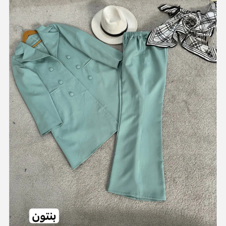 مانتو شلوار مازراتی مدل آسمان کت و شلوار زنانه
