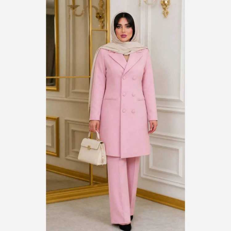 مانتو شلوار مازراتی مدل آسمان کت و شلوار زنانه