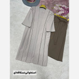 ست مانتو و دامن گلاره جنس لنین فری سایز