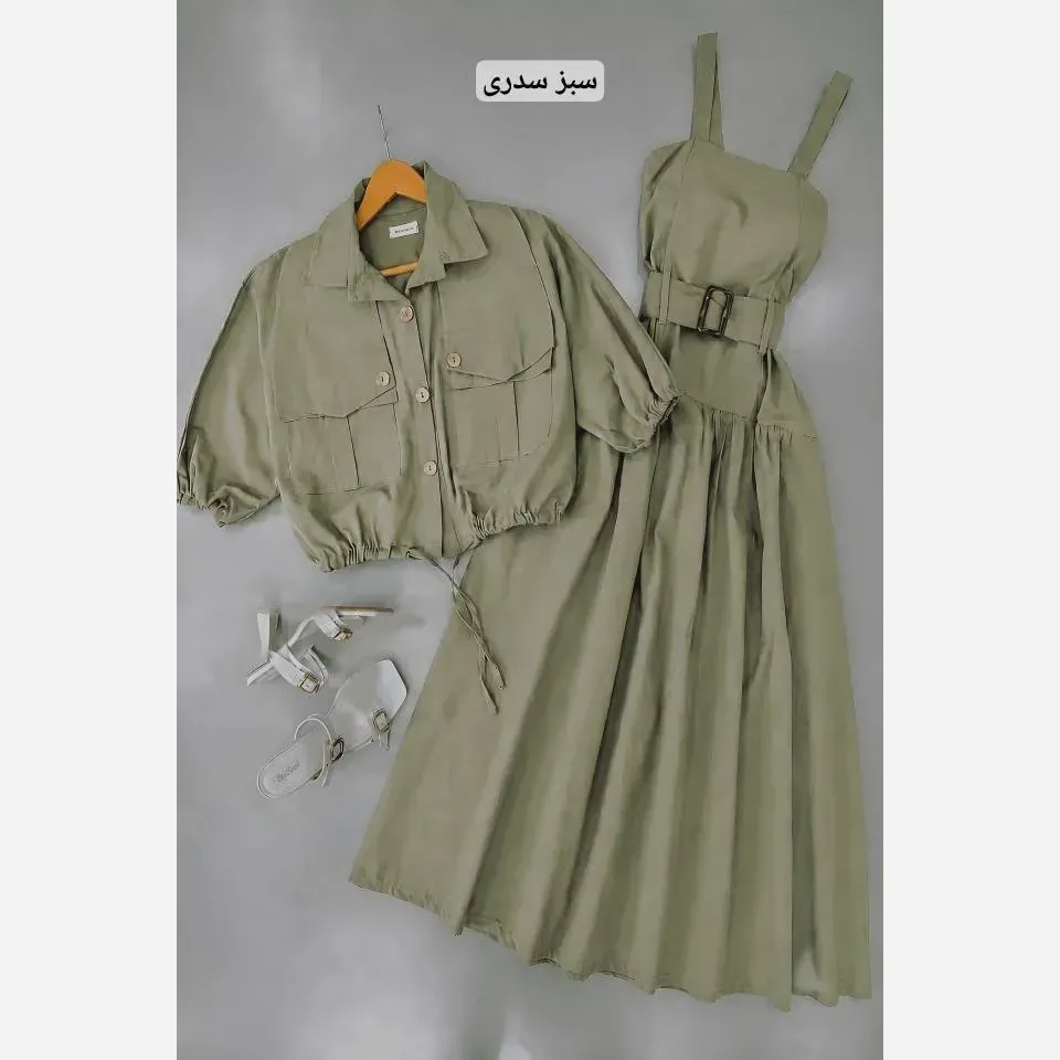 کت و سارافون لینن بلوط