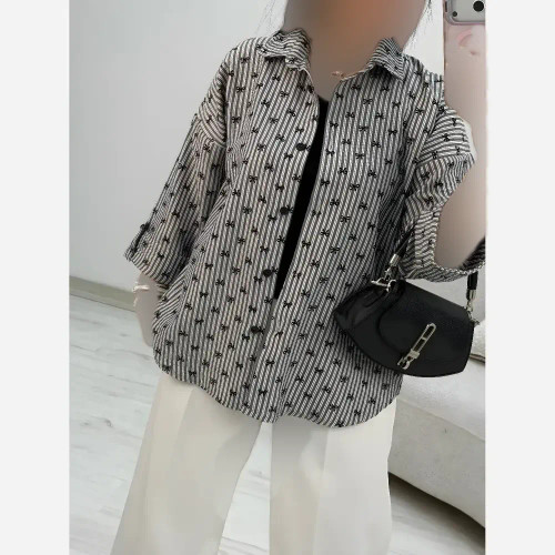 شومیز پنبه زارا شاین دار رنگین فری سایز