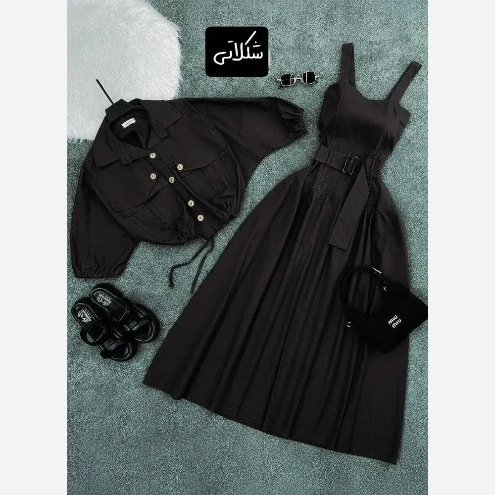 کت و سارافون زنانه لینن بلوط