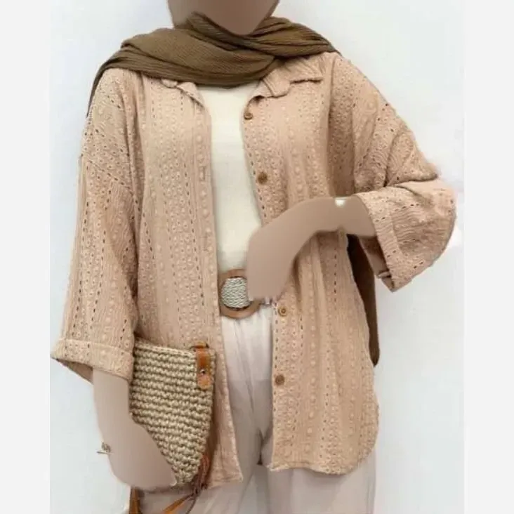 شومیز مراکشی کوک دوزی درجه یک خنک سایزبندی