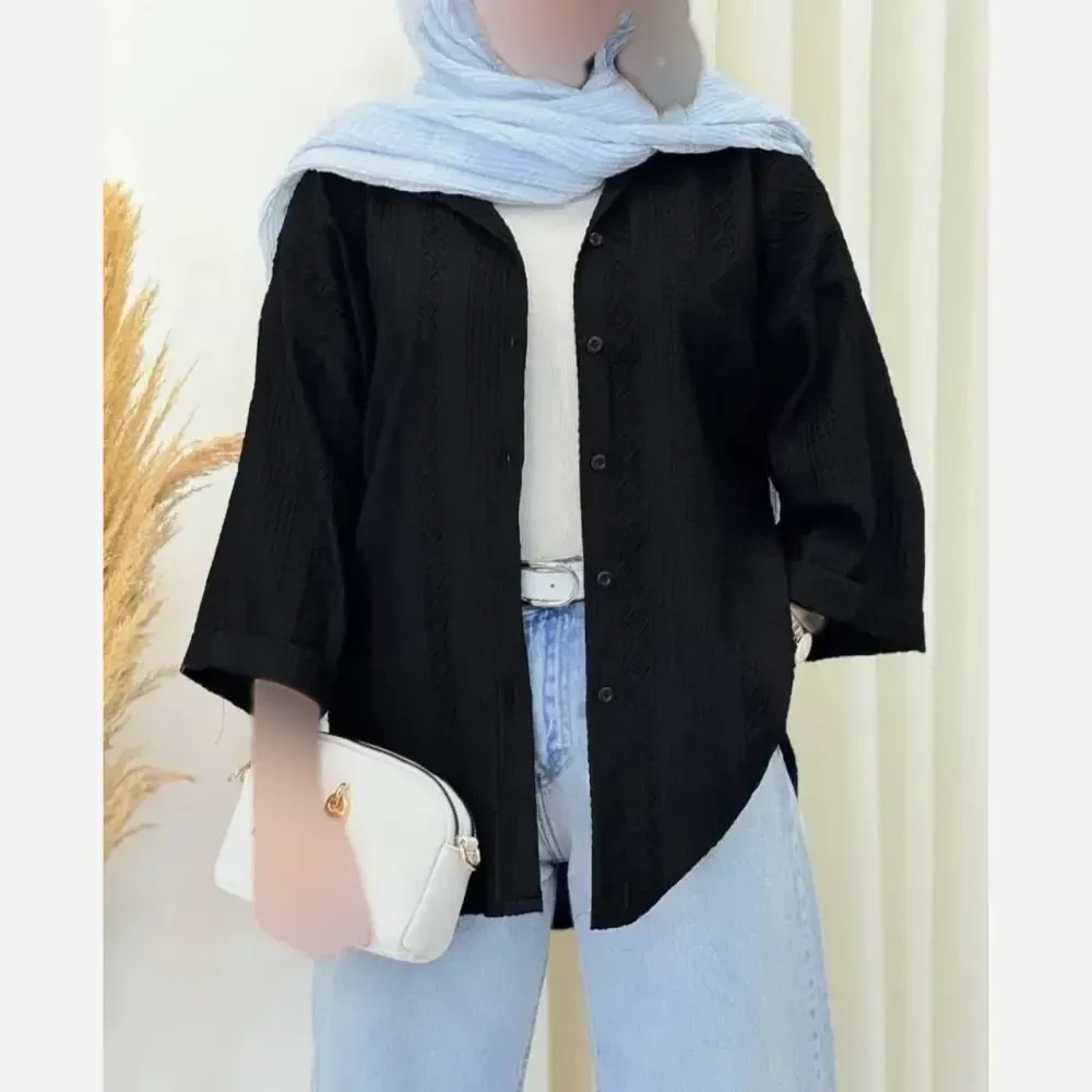 شومیز مراکشی کوک دوزی درجه یک خنک سایزبندی