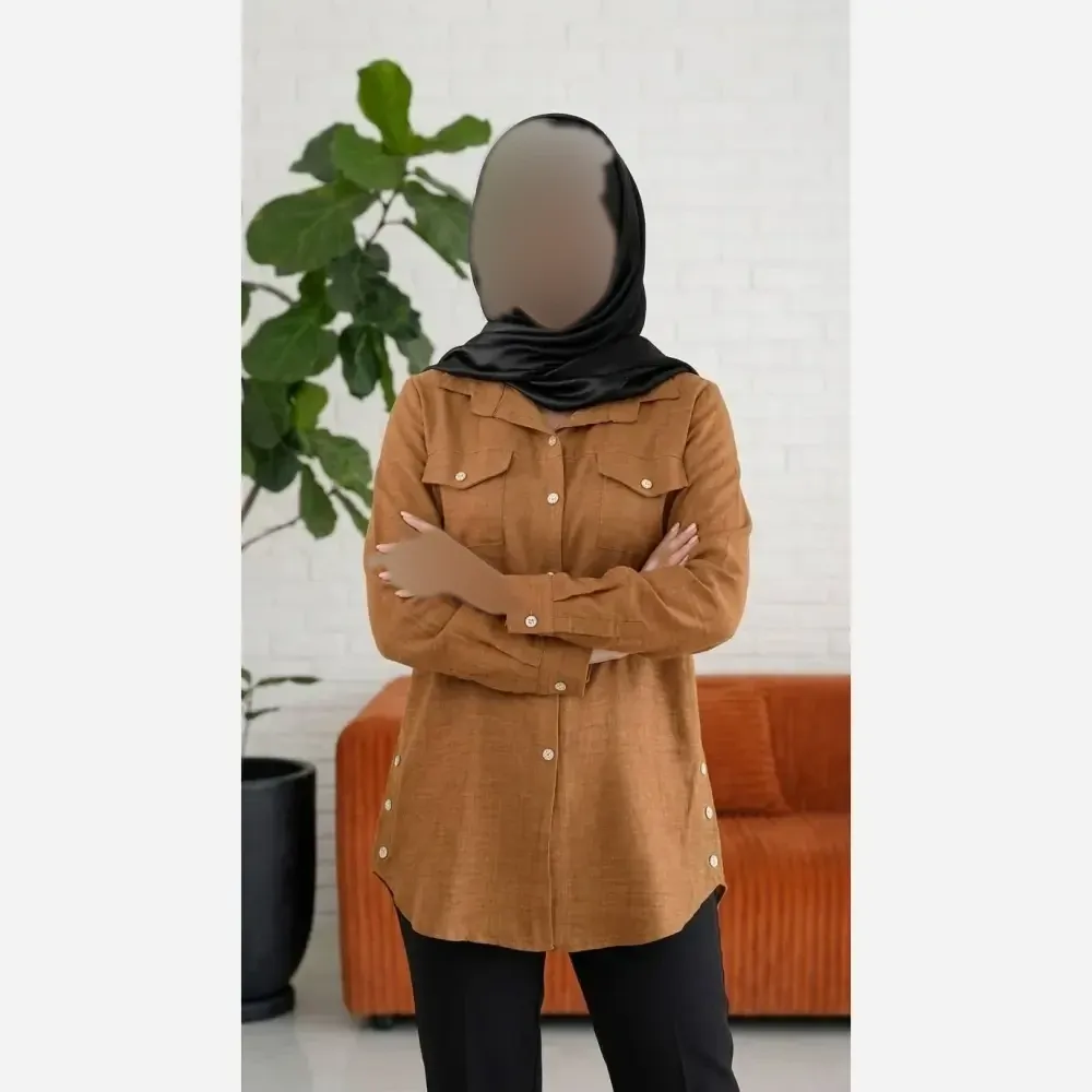 تونیک زنانه کریشه مدل شکوفه سایز 38 تا 48