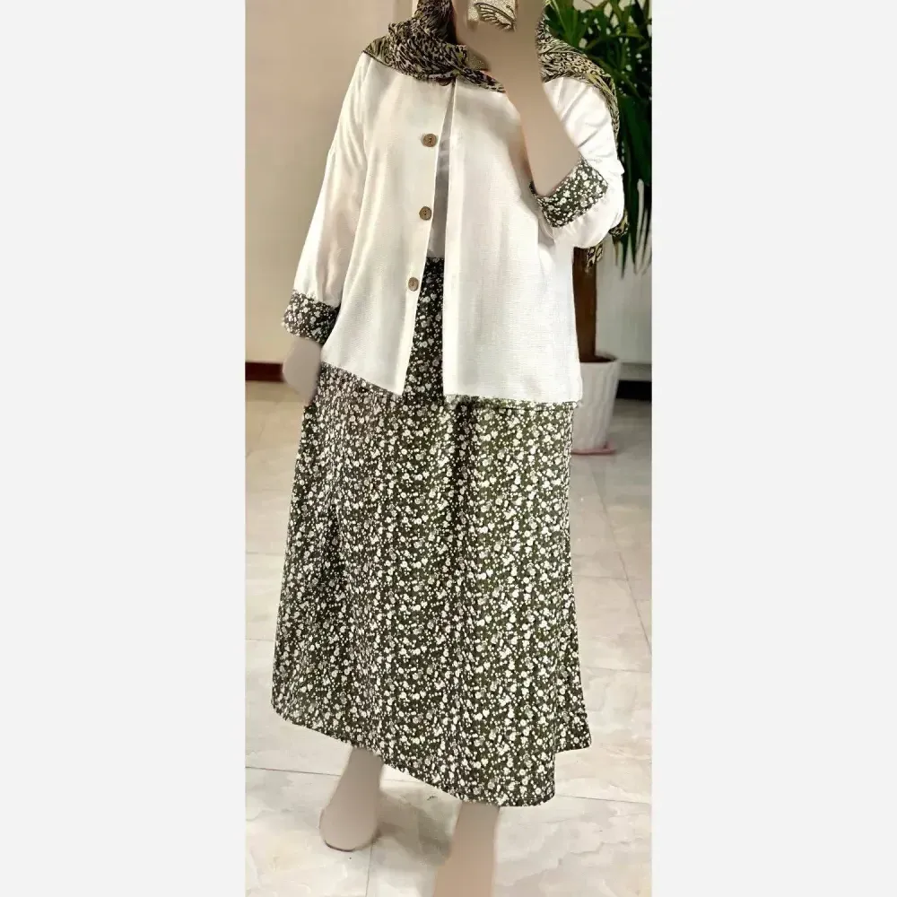 خرید ست شومیز و دامن اناهیل سایز 40 تا 48 رنگ بندی متنوع