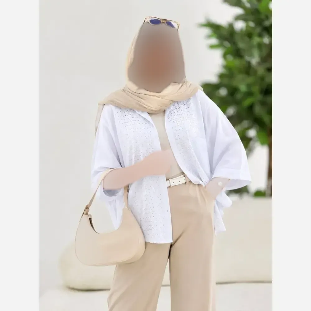 شلوار دمپا کتان زنانه کتان کش اعلا دکمه خور