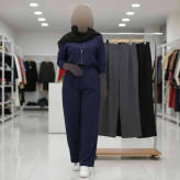 شلوار بگ زنانه مازراتی پشت کش دار رنگ بندی متنوع سایز L تا XXL