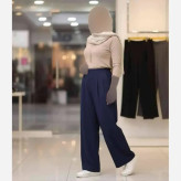 شلوار بگ زنانه مازراتی پشت کش دار رنگ بندی متنوع سایز L تا XXL