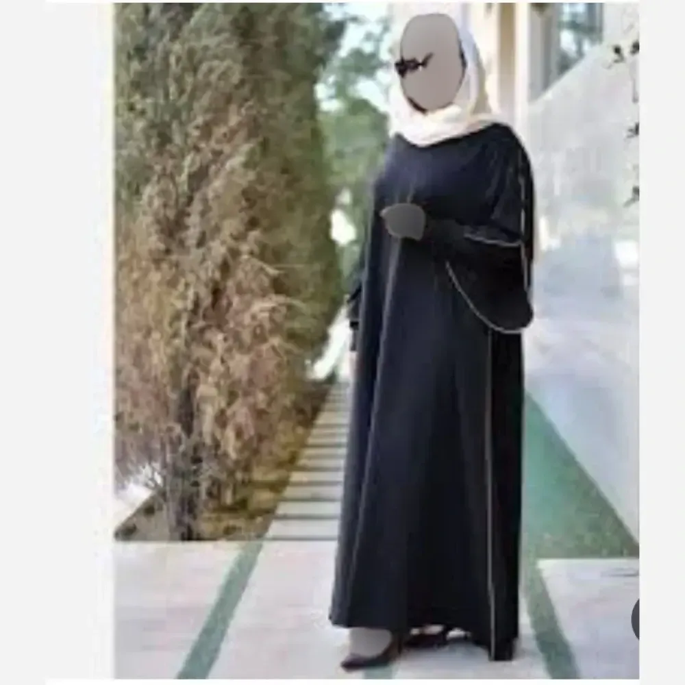 عبا آستین دبل زنانه الیزه مشکی قد 140