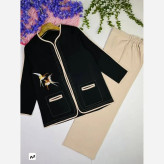کت شلوار مازراتی گلدوزی شیک مدل پرستو سایز 40 تا 50