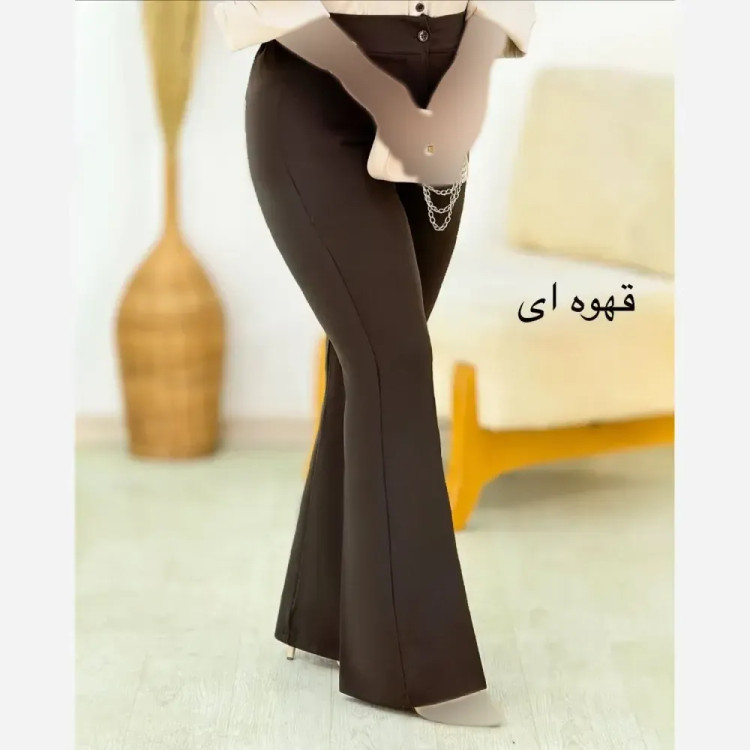 شلوار زنانه مازراتی قد 100 رنگ مشکی و کرم و نسکافه ای و موکا سایز 38 تا 52
