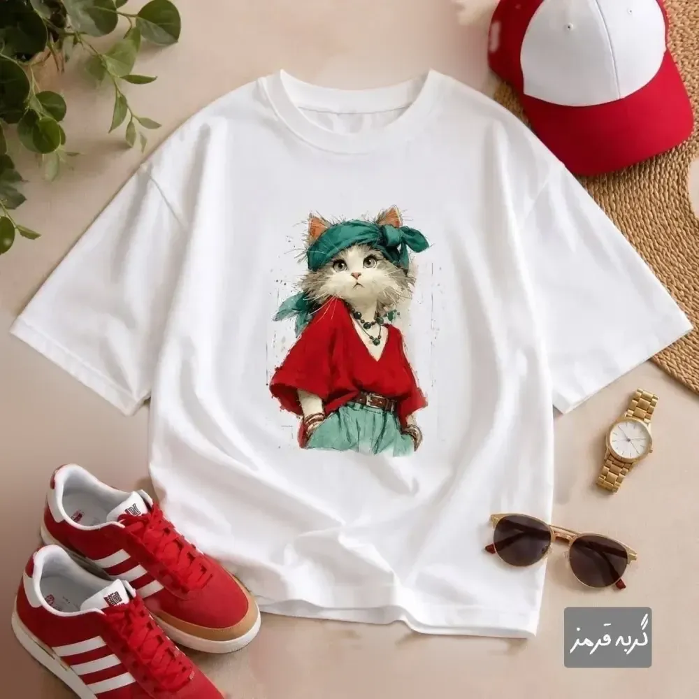 تیشرت لانگ عروسکی سوپر پنبه سایز 38 تا 48