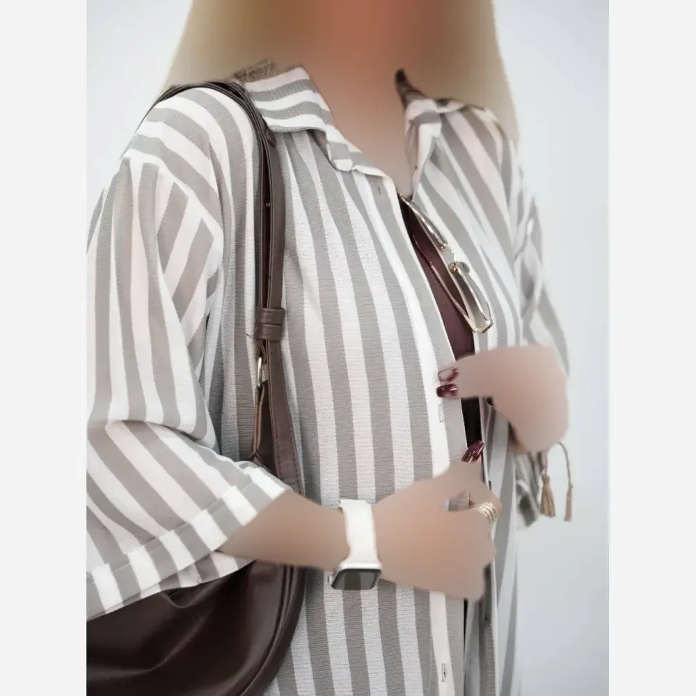 ست تاپ شلوارک زنانه ویسکوز فلامنت فول کش رنگ طلایی فری سایز