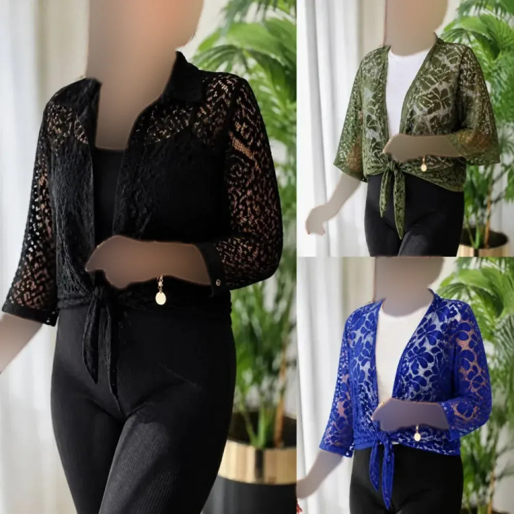 ست گره ای إلسا رویه تور دانتل و تیشرت ویسکوز فری سایز