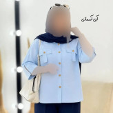 شومیز تابستونی جیب بندی جنس لینن