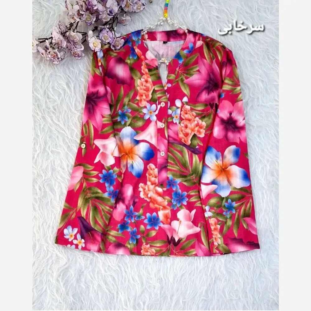 شومیز نخی مدل بهارک زنانه