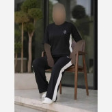 ست شاندیز زنانه جنس گیاهی کش وارداتی رنگ مشکی سایز فری 38 تا 46