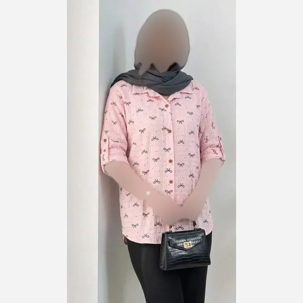 شومیز زنانه مدل اذین جنس صوفیا شانتون درجه یک فری سایز