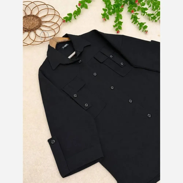 مانتو جیب صلیب شانتون نخ فری سایز 36 تا 50