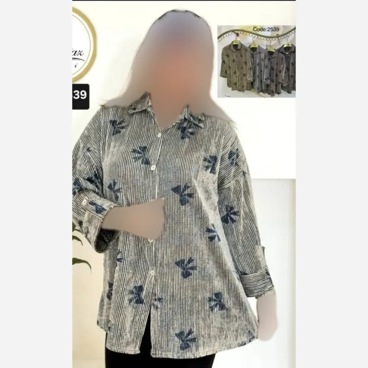 شومیز زنانه مدل کیمونو مچ پاکتی جنس زیکو پاپیونی خارجی درجه یک