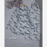 ست شومیز و شلوار زنانه جنس لاریس ابر و بادی چهار فصل