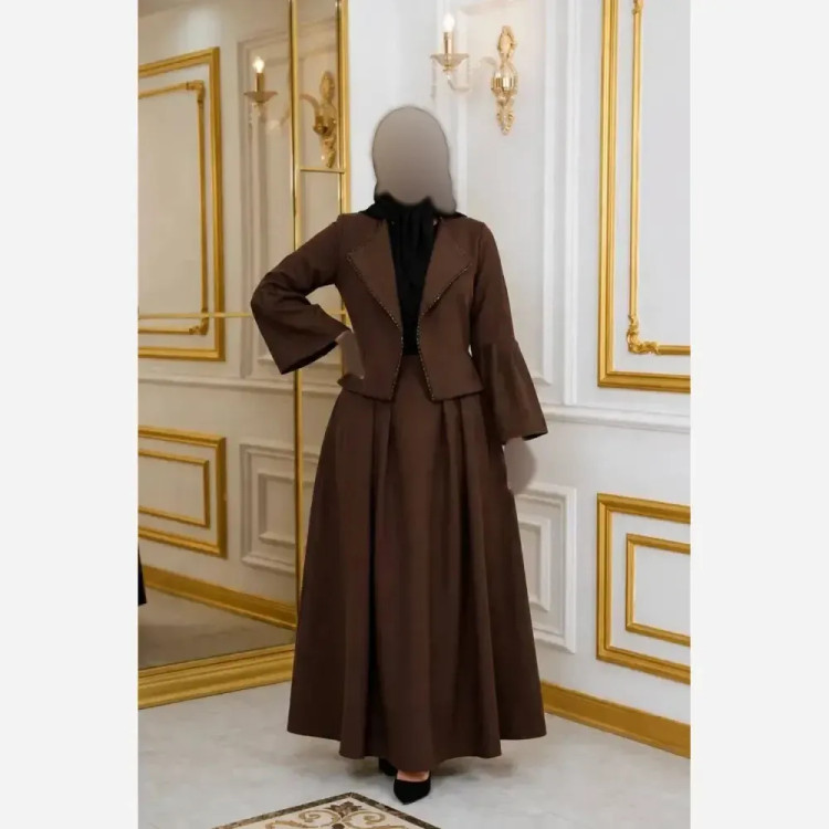 کت دامن مازراتی خرجکار کریستال درخشان فری سایز