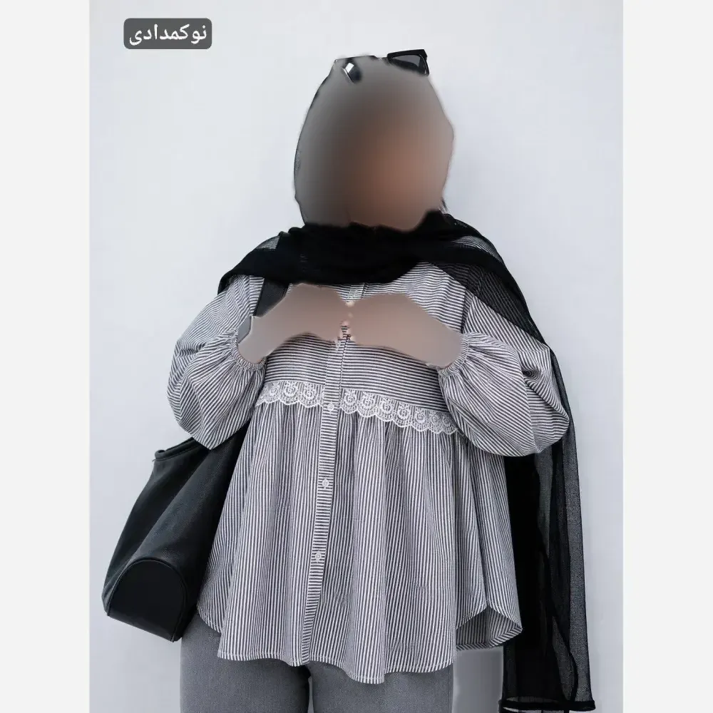 مانتو عروسکی لینن نخ اعلا خرجکار گیپوری فری سایز