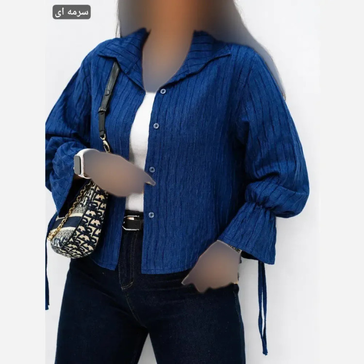 شومیز مانتویی امیلی زنانه فری سایز 36 تا 44 تمام نخ درجه یک