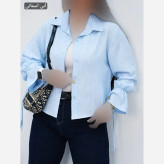 شومیز مانتویی امیلی زنانه فری سایز 36 تا 44 تمام نخ درجه یک