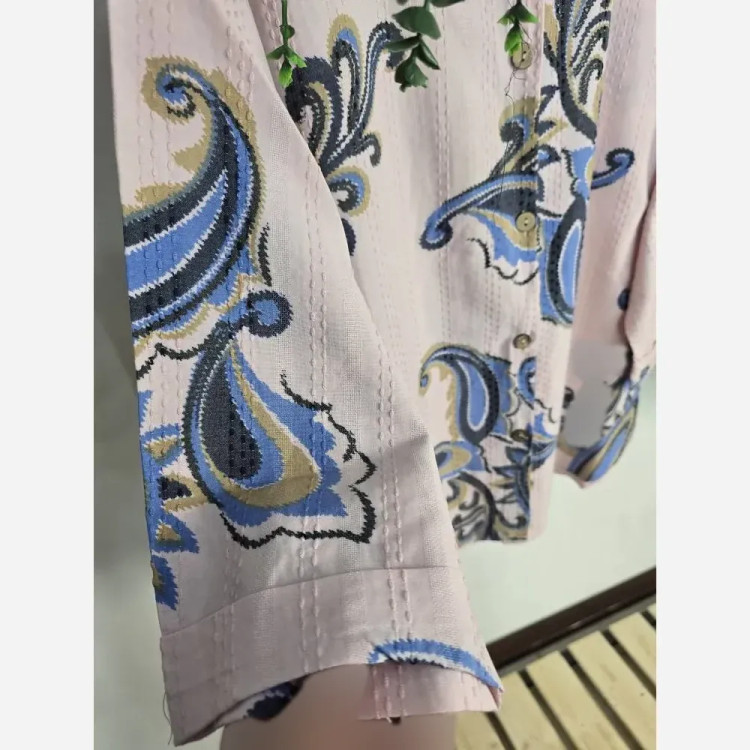 شومیز ایتالیایی کوک دوزی فری سایز 36 تا 46 رنگ سبز صورتی لیمویی خنک تابستونی بدون اتو