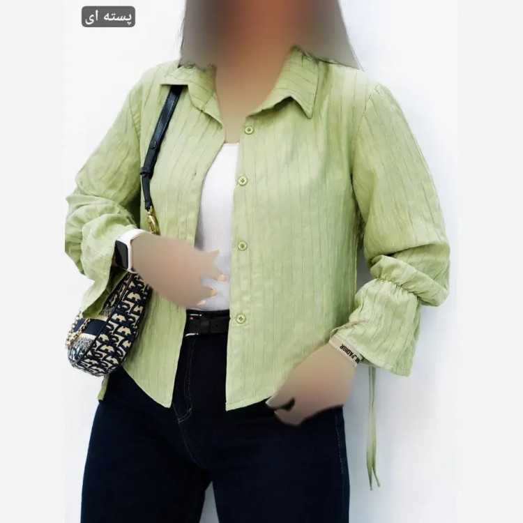 شومیز مانتویی امیلی زنانه فری سایز 36 تا 44 تمام نخ درجه یک