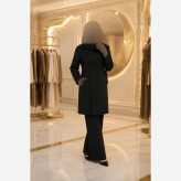 ست مانتو شلوار مازراتی مدل آسمان