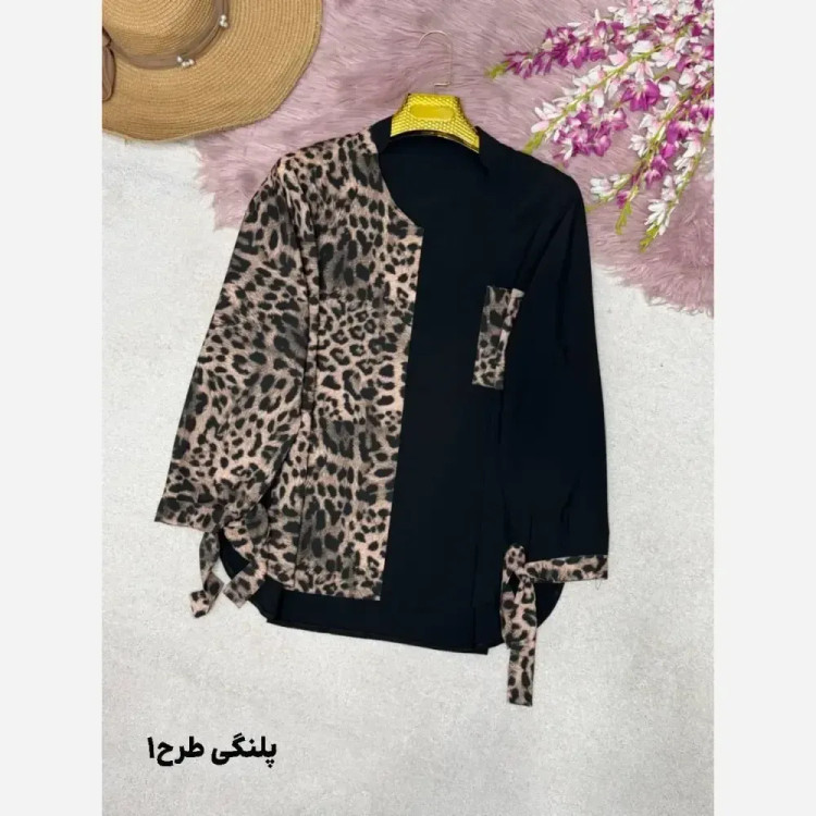 شومیز طرحدار نجلا کرپ بوگاتی سایز 38 تا 50