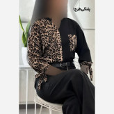 شومیز طرحدار نجلا کرپ بوگاتی سایز 38 تا 50