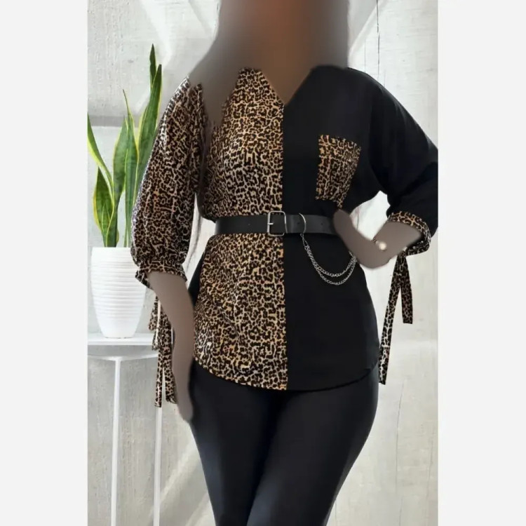 شومیز طرحدار نجلا کرپ بوگاتی سایز 38 تا 50