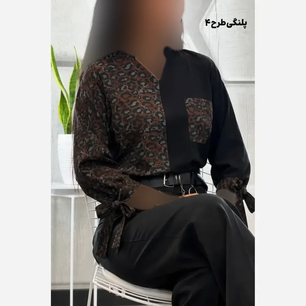 شومیز طرحدار نجلا کرپ بوگاتی سایز 38 تا 50