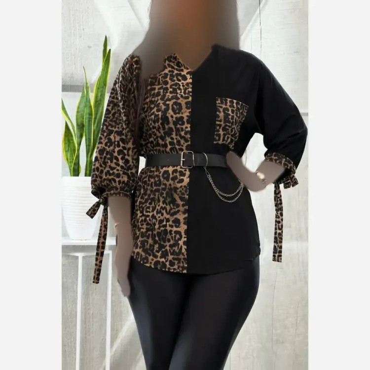 شومیز طرحدار نجلا کرپ بوگاتی سایز 38 تا 50